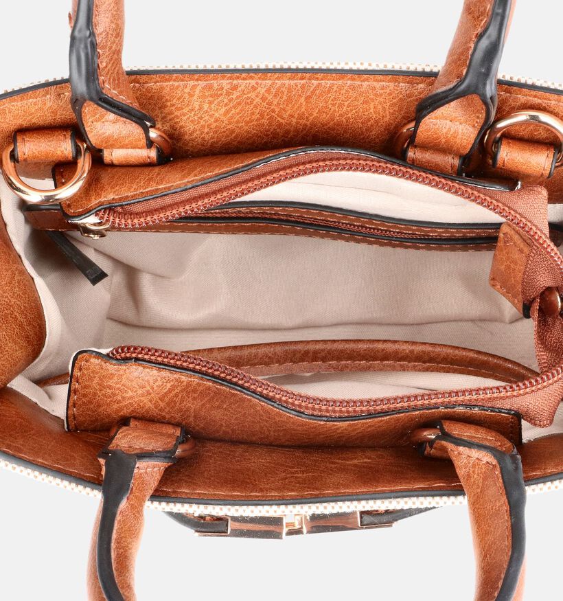 Marco Tozzi Lichtbeige/Cognac Handtas met Riem voor dames (372362)