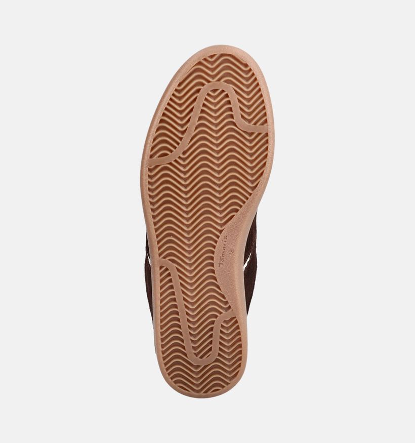 Tamaris Baskets en Brun fonc&eacute; pour femmes (376662) - pour semelles orthop&eacute;diques