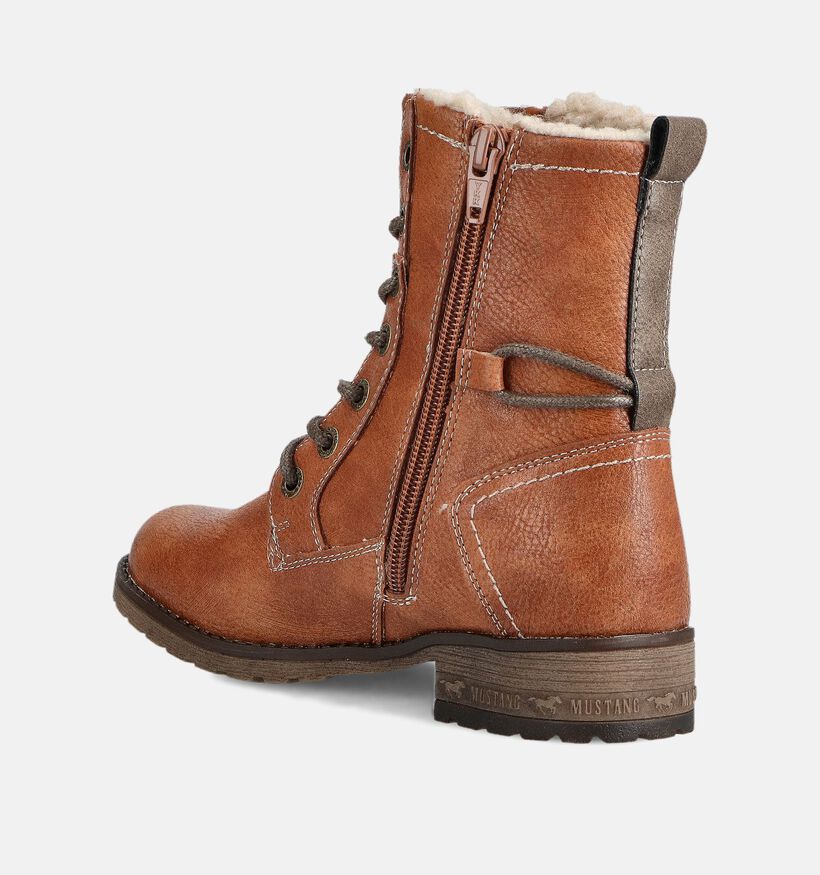 Mustang Cognac Veterboots voor meisjes (362986)