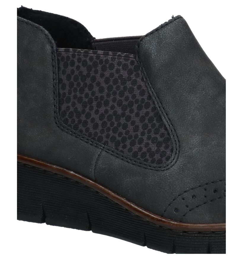 Rieker Chaussures slip-on en Gris en simili cuir (245164)