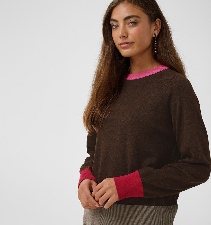 Culture Clare Pull en Brun fonc&eacute; pour femmes (380498)