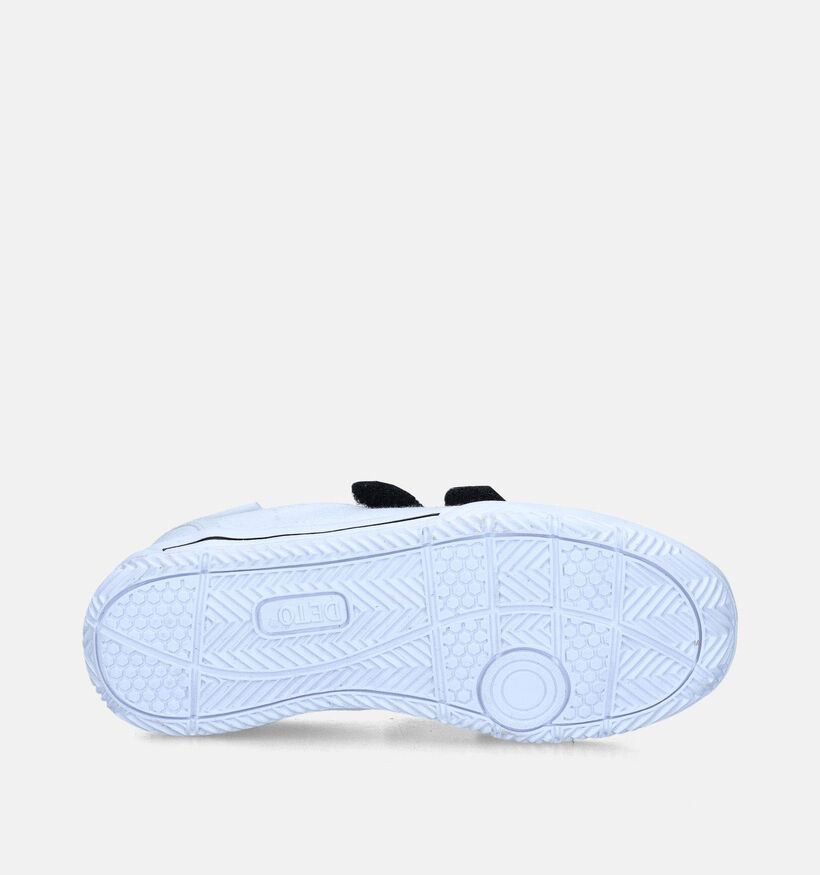 Deto Witte Turnpantoffels met Velcro voor jongens (310452) - geschikt voor steunzolen