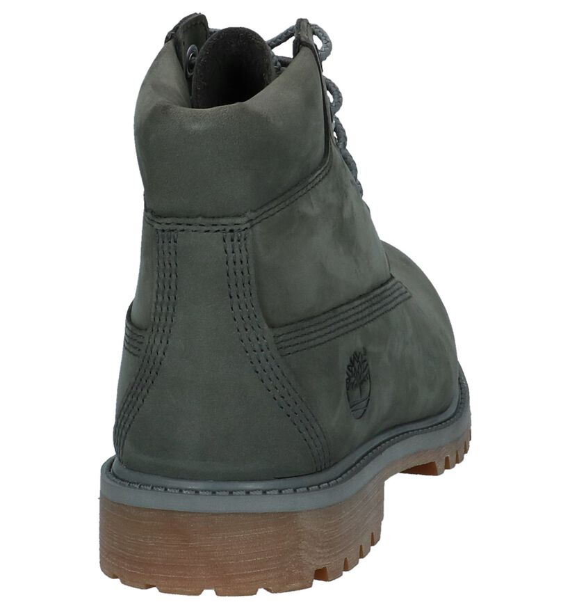 Timberland 6 Inch Premium Waterproof Grijze Boots in nubuck (222375)