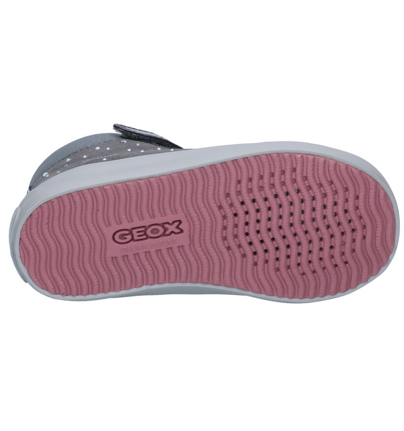 Geox Gisli Grijze Hoge Sneakers in kunstleer (294099)