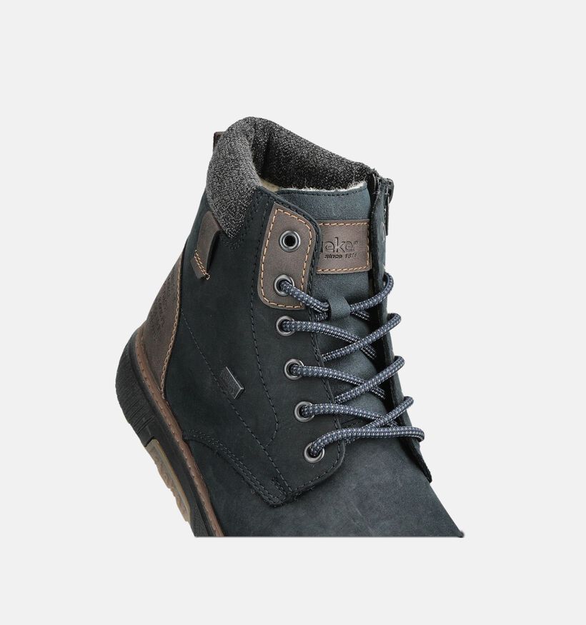 Rieker Boots à lacets en Bleu Rieker Boots à lacets en Bleu pour hommes (363510) - pour semelles orthopédiques