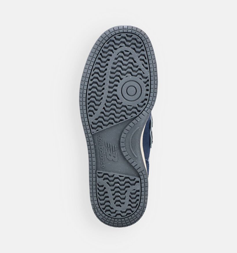 New Balance 480 Baskets en Bleu fonc&eacute;/Blanc pour gar&ccedil;ons (366226) - pour semelles orthop&eacute;diques