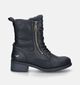 Mustang Boots à lacets en Noir pour femmes (345426)