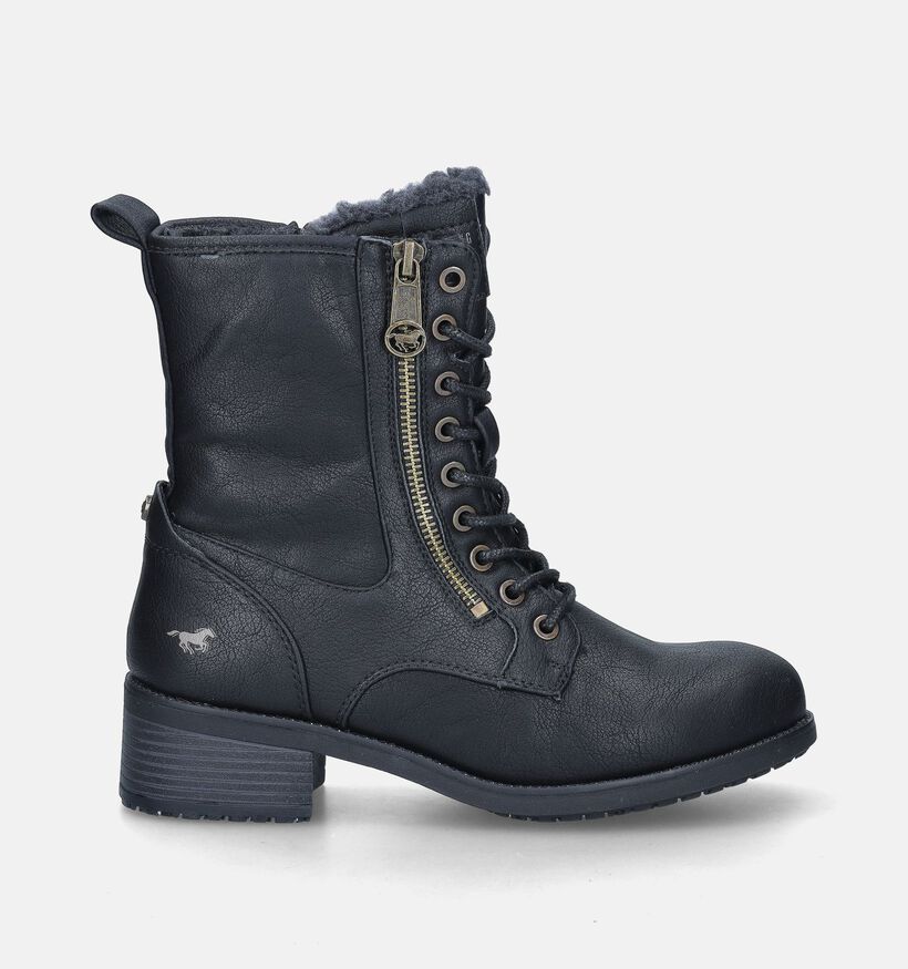 Mustang Boots à lacets en Noir pour femmes (345426)