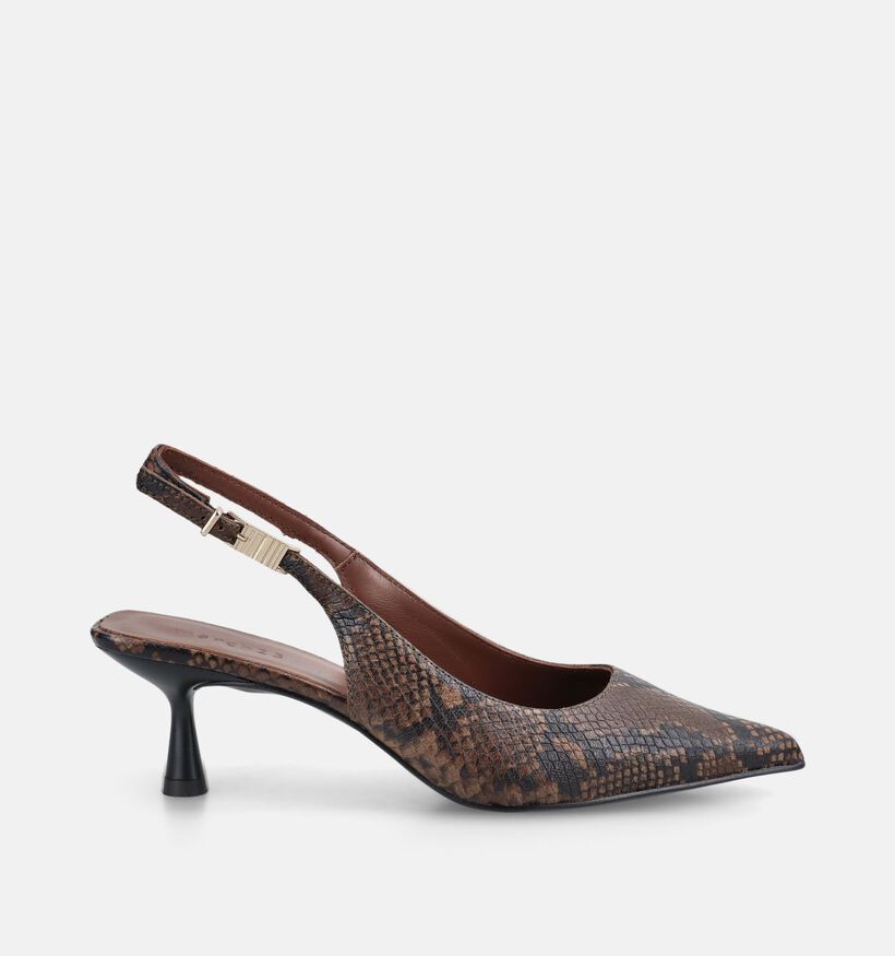 March23 Reese Pumps avec Slingback en Vert fonc&eacute; pour femmes (381039)