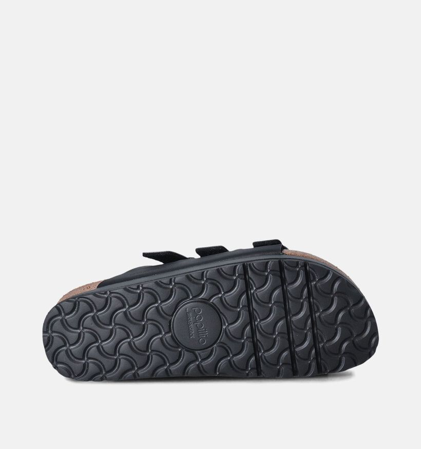 Birkenstock Florida III Pap Flex Platform Zwarte Slippers voor dames (350876)