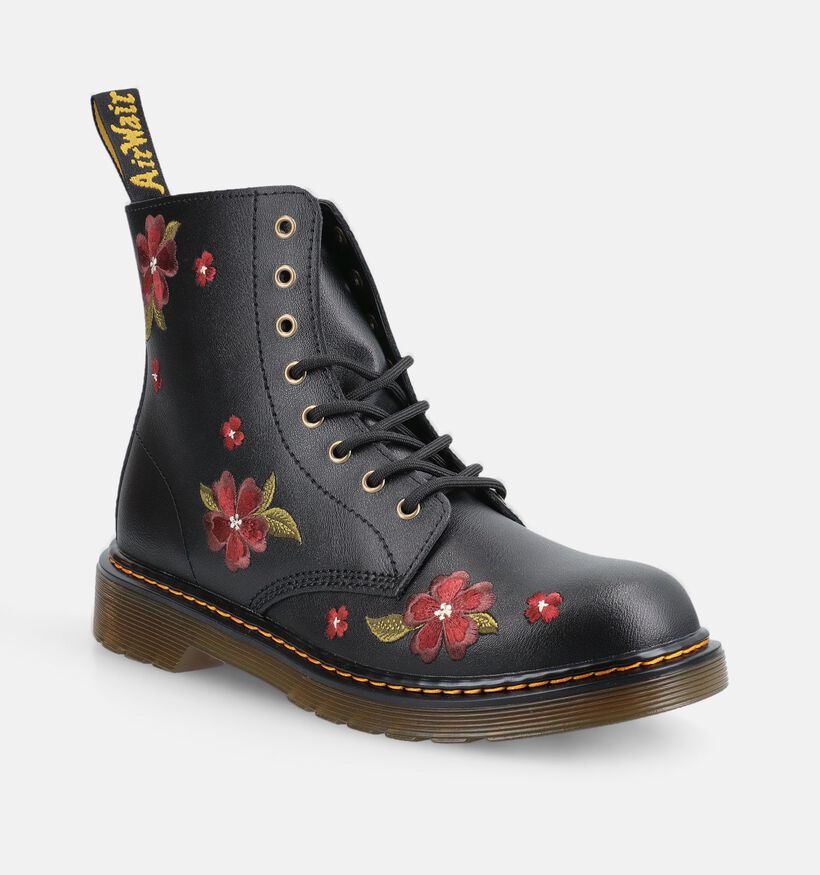 Dr. Martens 1460 Boots &agrave; lacets en Noir pour filles (376017)