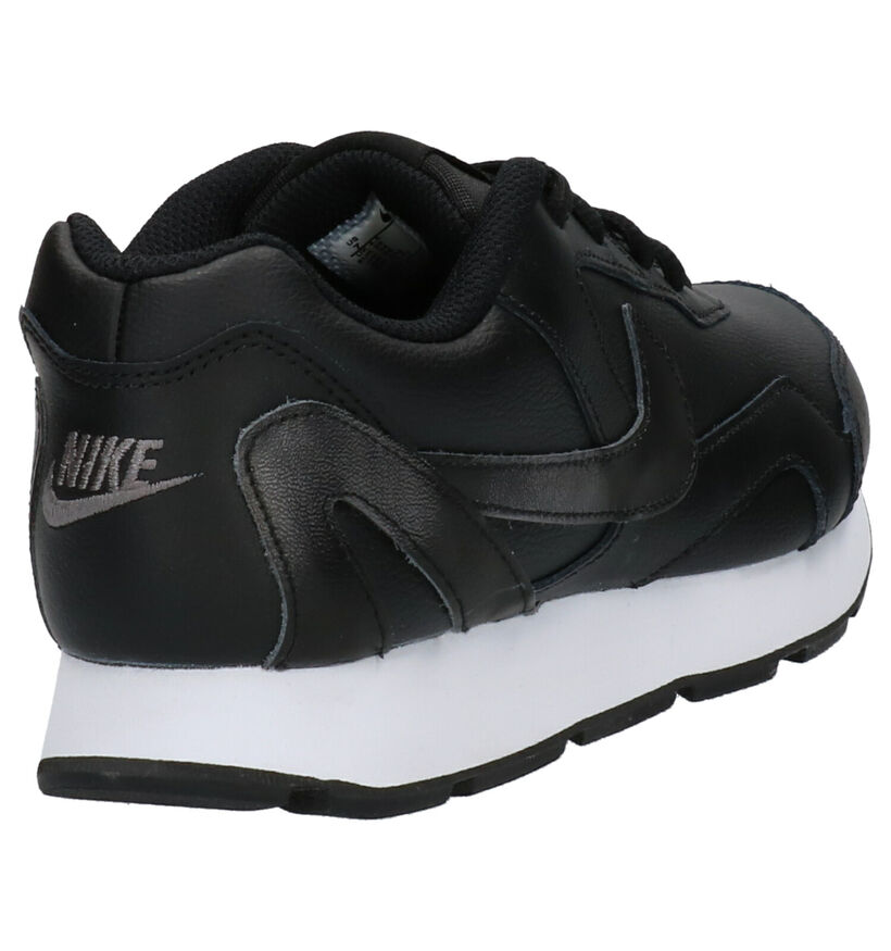 Nike Delfine Lea Baskets en Noir en cuir (261679)