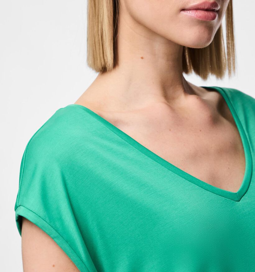 Pieces Kamala Groen Basic T-shirt voor dames (351121)