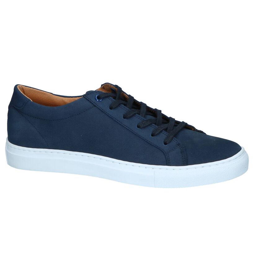 Donkerblauwe Casual Schoenen Borgo Sport by Torfs in leer (247739)