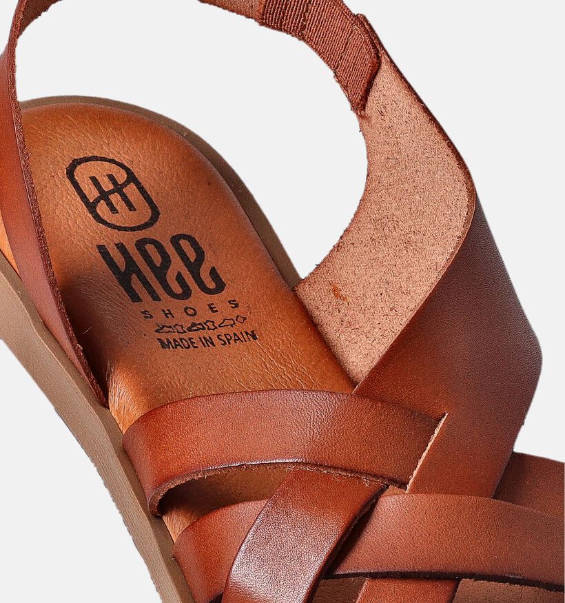 Hee Cognac Sandalen voor dames (353613)