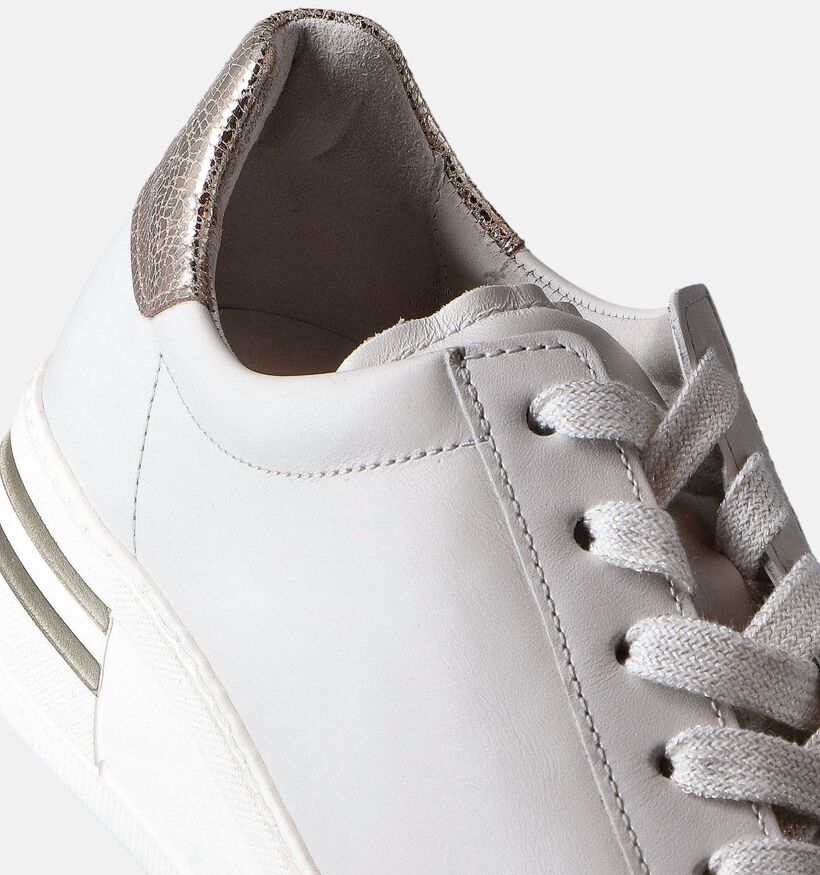 Gabor OptiFit Witte Veterschoenen voor dames (352092) - geschikt voor steunzolen
