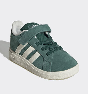 adidas Grand Court Low Baskets Semi Lucid Blue / Off White / Gum/Collegiate Green / Cloud White / Core Black