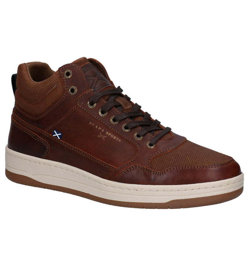 Scapa Chaussures hautes en Cognac en cuir (281337)