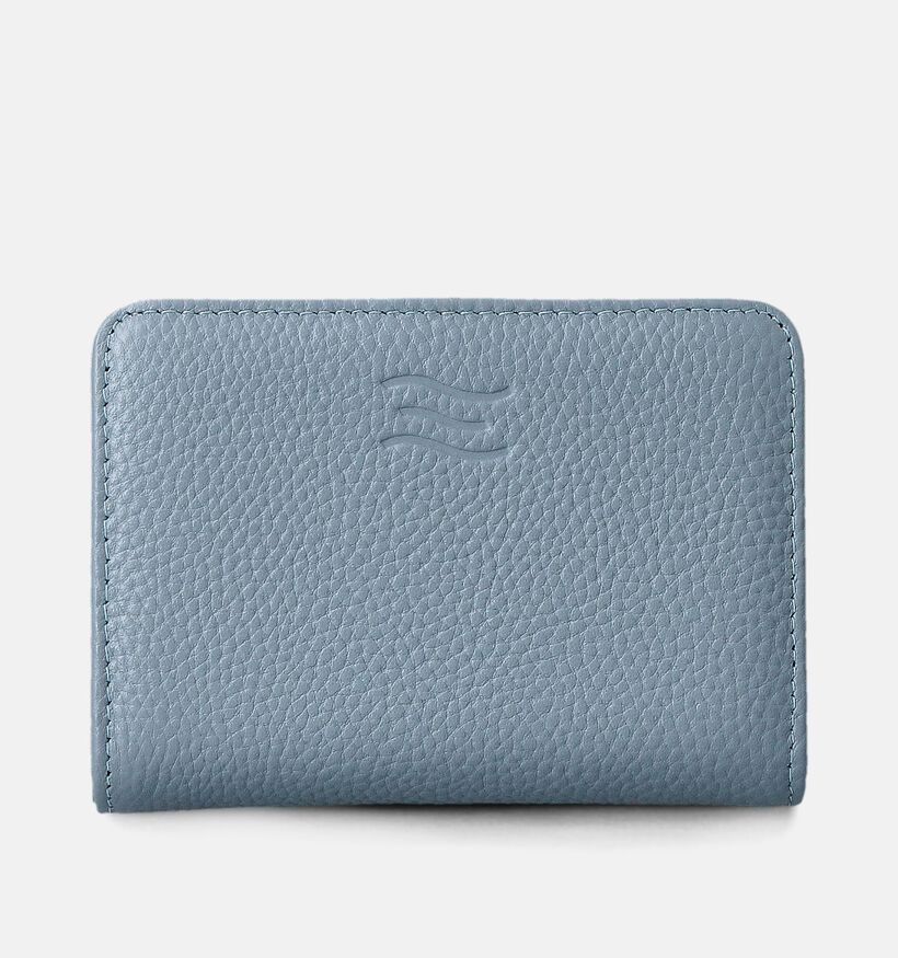 Crinkles Porte-monnaie zippé en Bleu pour femmes (358084)
