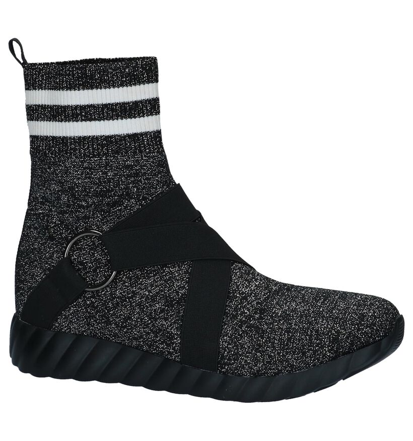 Uma Parker Slip-ons en Argent en textile (230533)