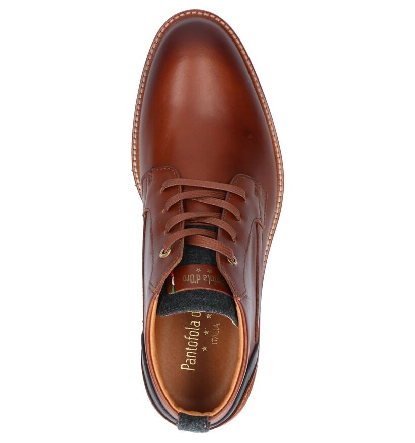 Pantofola d'Oro Pizzoli Mid Chaussures Habillées en Cognac en cuir (257413)