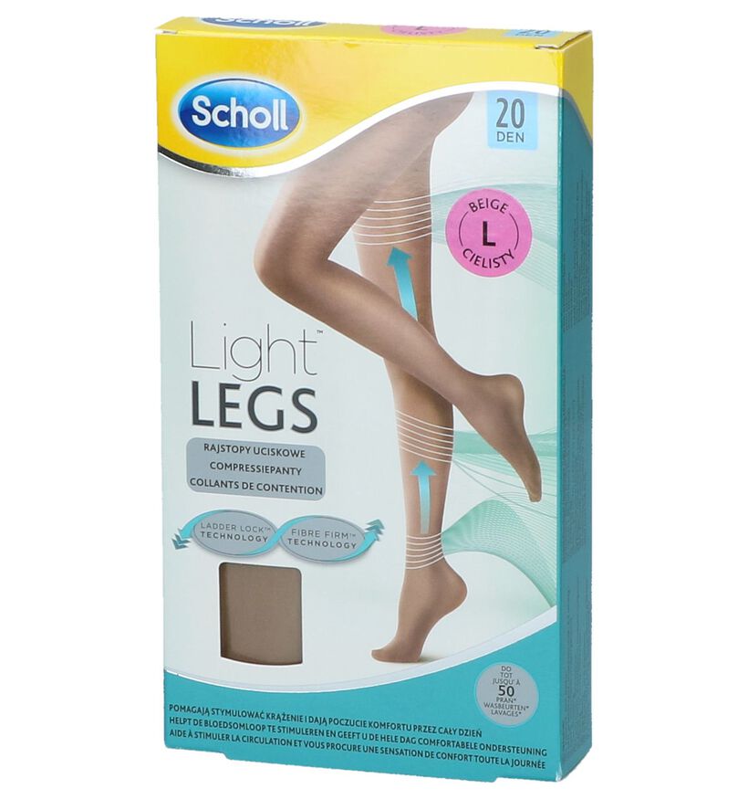 Scholl Light Legs Collants 20 DEN Beige Taille L, Beige, pdp