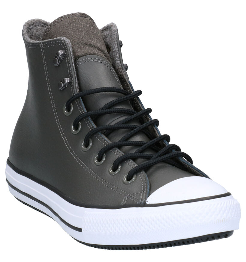 Converse Chuck Taylor All Star Grijze Sneakers in leer (252770)