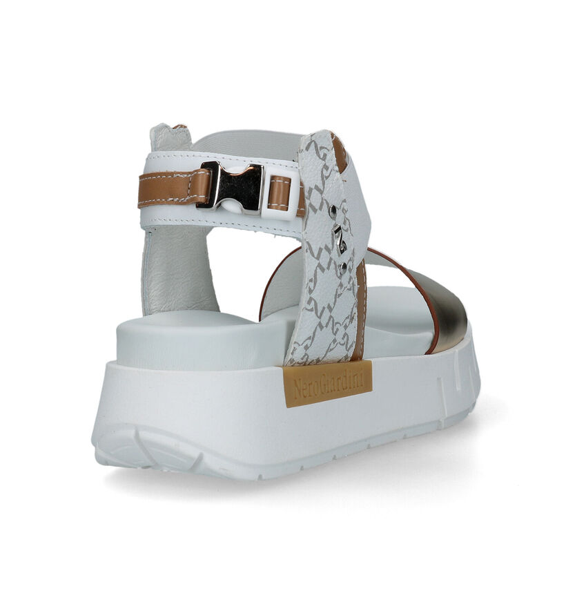 NeroGiardini Sandales chunky en Blanc pour femmes (333922)