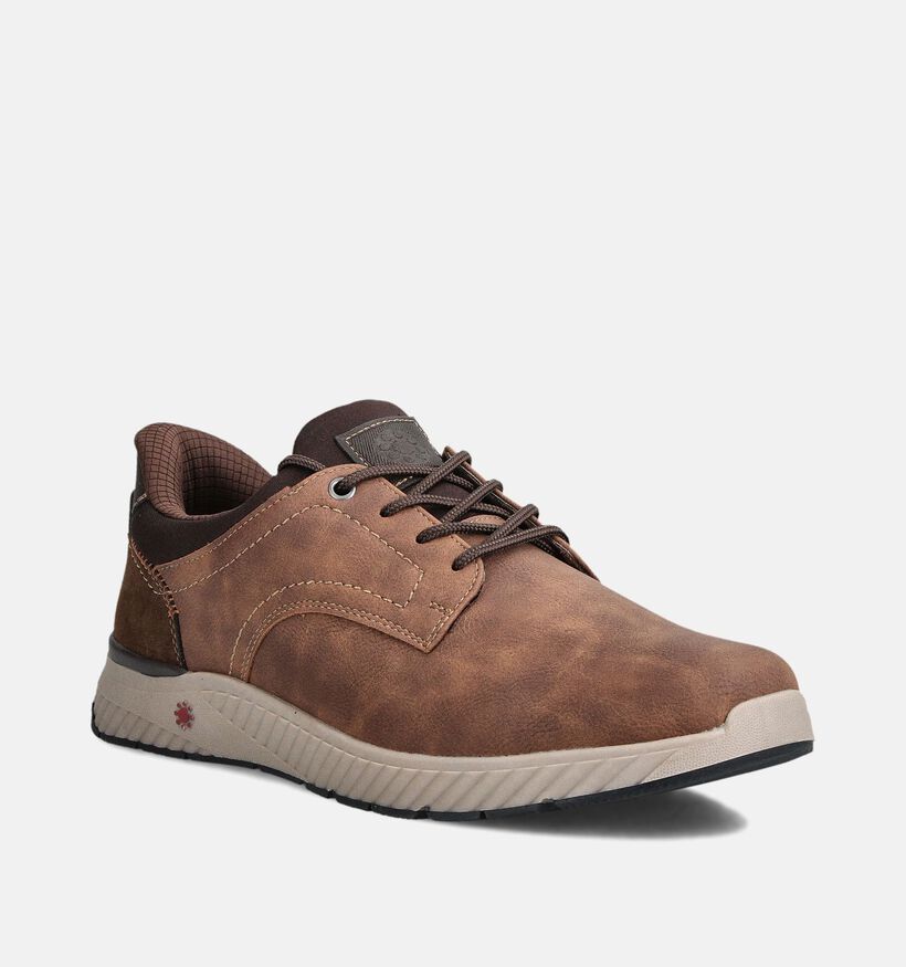 Relife Chaussures plates en Cognac pour hommes (363043) - pour semelles orthopédiques