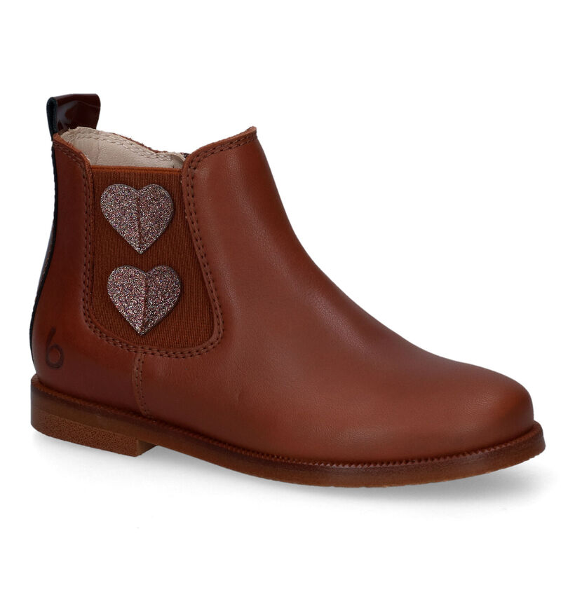 Beberlis Bottes courtes en Cognac en cuir (315700)