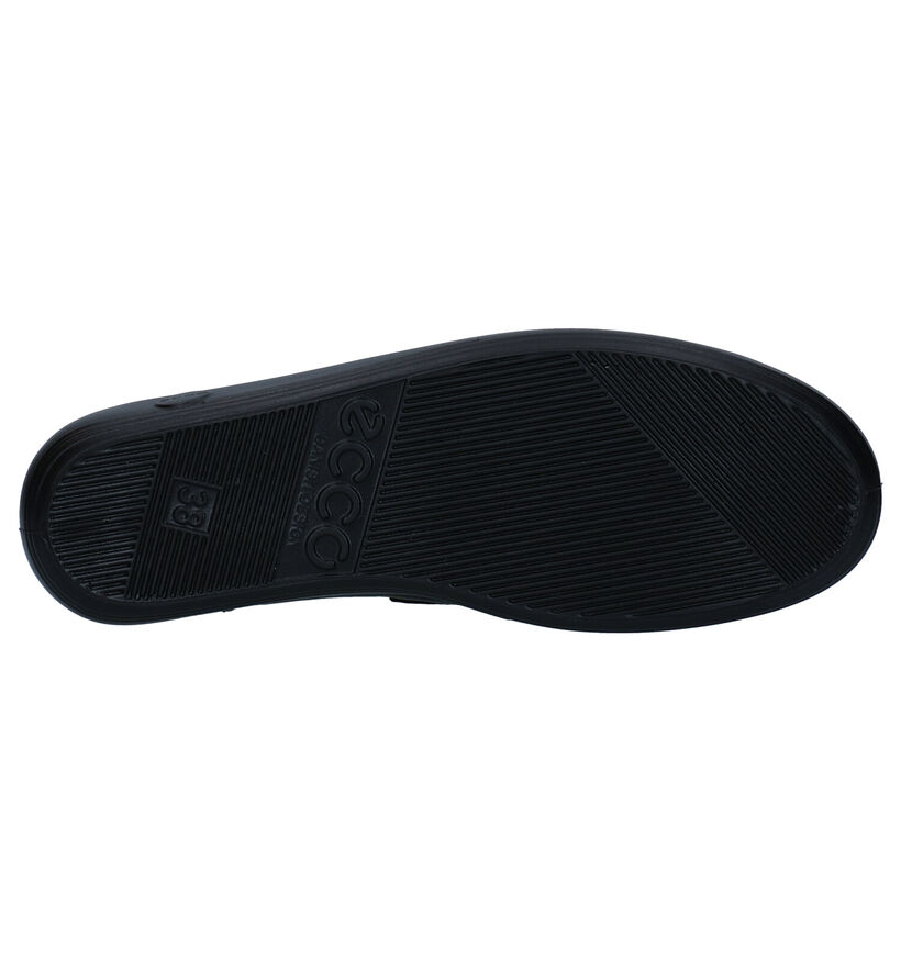 Ecco Soft 2.0 Zwarte Velcroschoenen voor dames (314895) - geschikt voor steunzolen