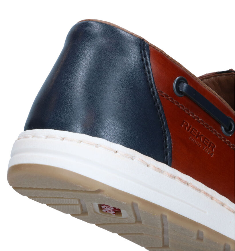 Rieker Chaussures à enfiler en Cognac en cuir (323621)