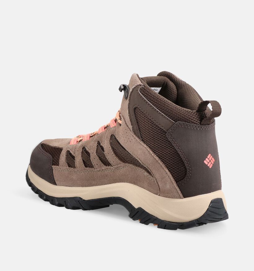 Columbia Crestwoord Mid Waterproof Chaussures outdoor en Marron pour femmes (377307) - pour semelles orthop&eacute;diques