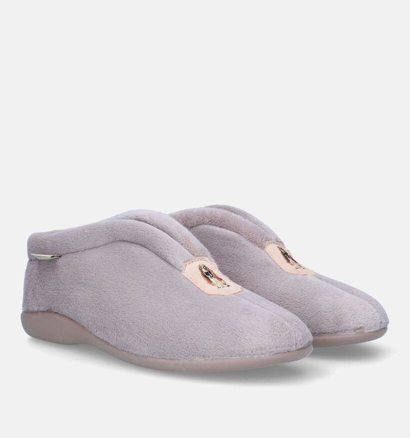 Hush Puppies Olifan Pantoufles en Gris pour femmes (345569)