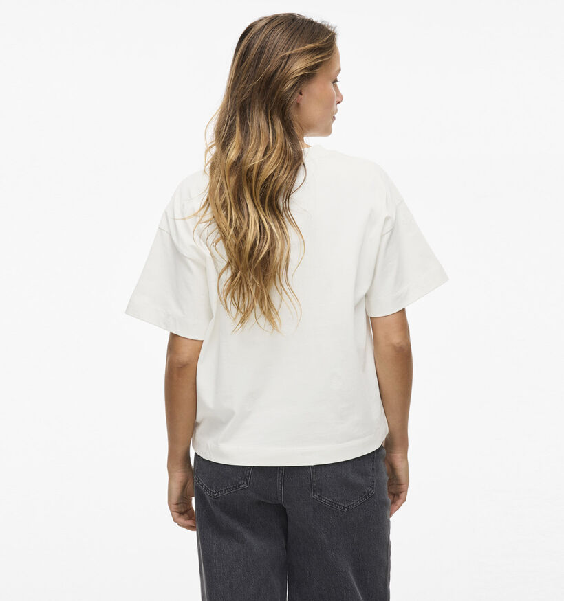 Vila Monie Flower Wit T-shirt voor dames (357358)