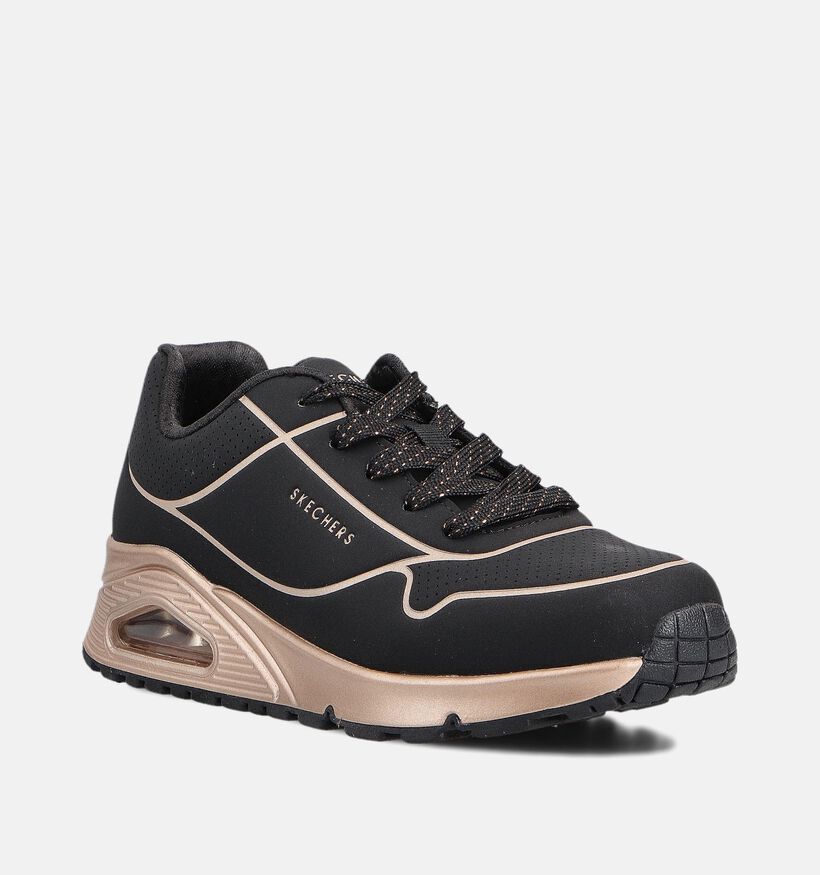 Skechers Uno Gen1 Zwarte Sneakers voor meisjes (360942) - geschikt voor steunzolen