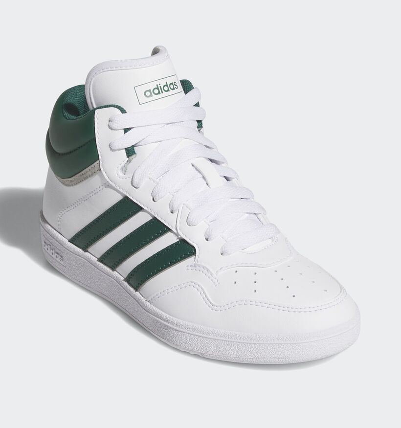 adidas Hoops Mid Witte Sneakers voor jongens, meisjes (357095) - geschikt voor steunzolen