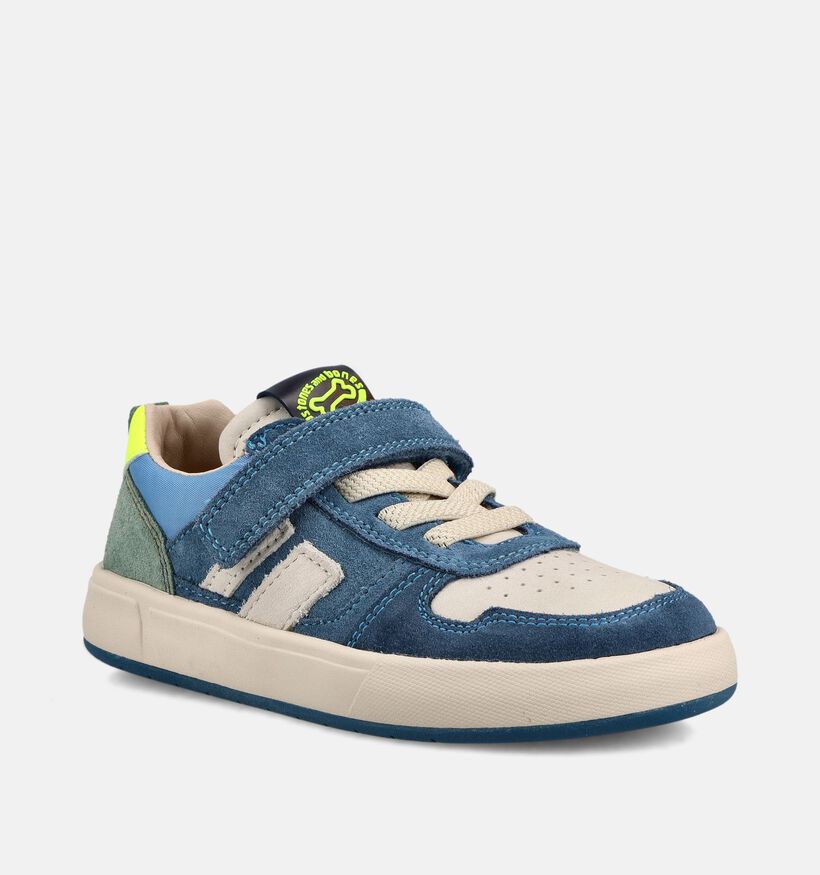 STONES and BONES Pacer Baskets basses en Bleu fonc&eacute; pour gar&ccedil;ons (369595) - pour semelles orthop&eacute;diques