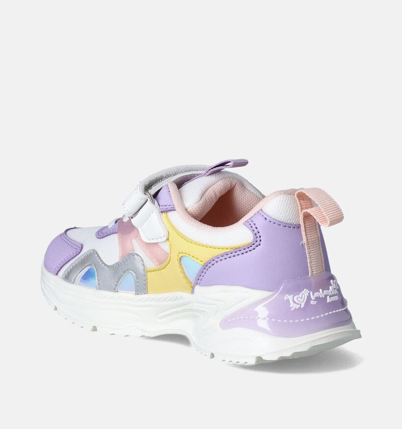 Barbarella Witte Sneakers Pastel voor meisjes (363749) - geschikt voor steunzolen