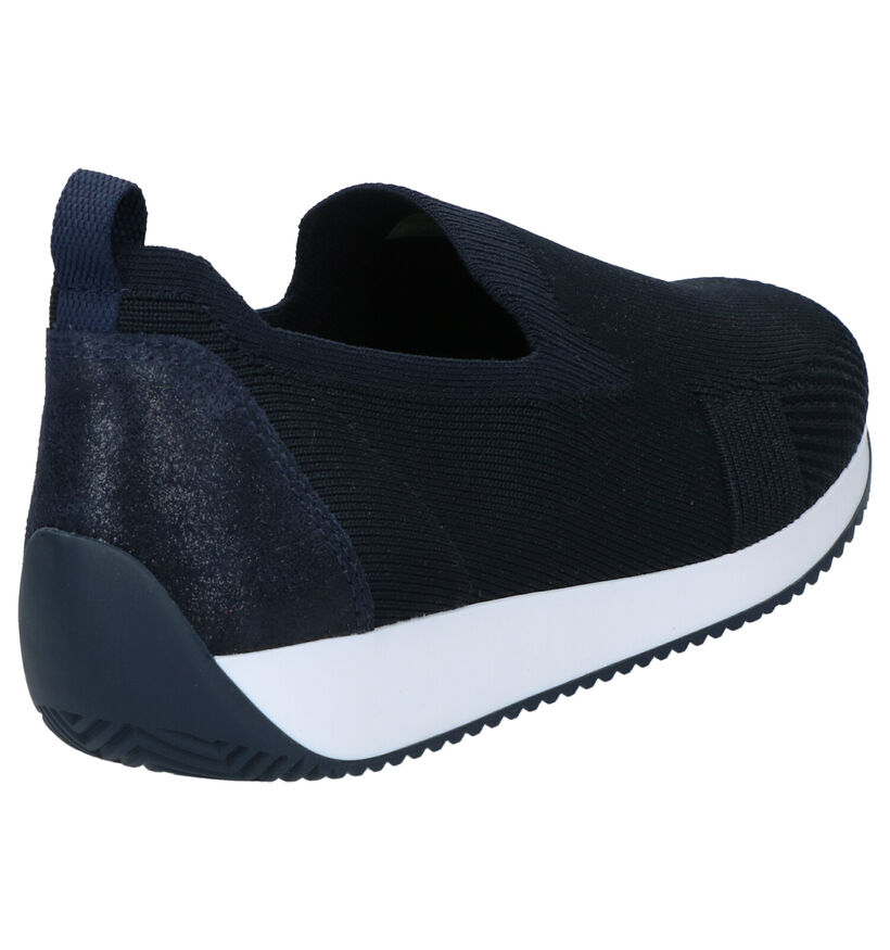 Ara Lissabon Fusion Slip-on Sneakers Blauw in stof (272297)