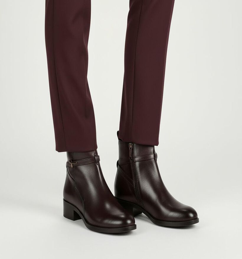 Tamaris Touch It Bottines en Noir Tamaris Bottines en Brun foncé pour femmes (362757)