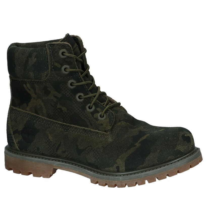 Kaki Boots met Veter Timberland 6 Inch Premium WP in nubuck (222510)