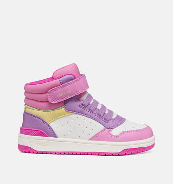 Geox Respira High Baskets Noir/Blanc/Bleu/Rose