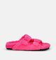 Colors of California Pantoufles ouvertes en Fuchsia pour femmes (300191)