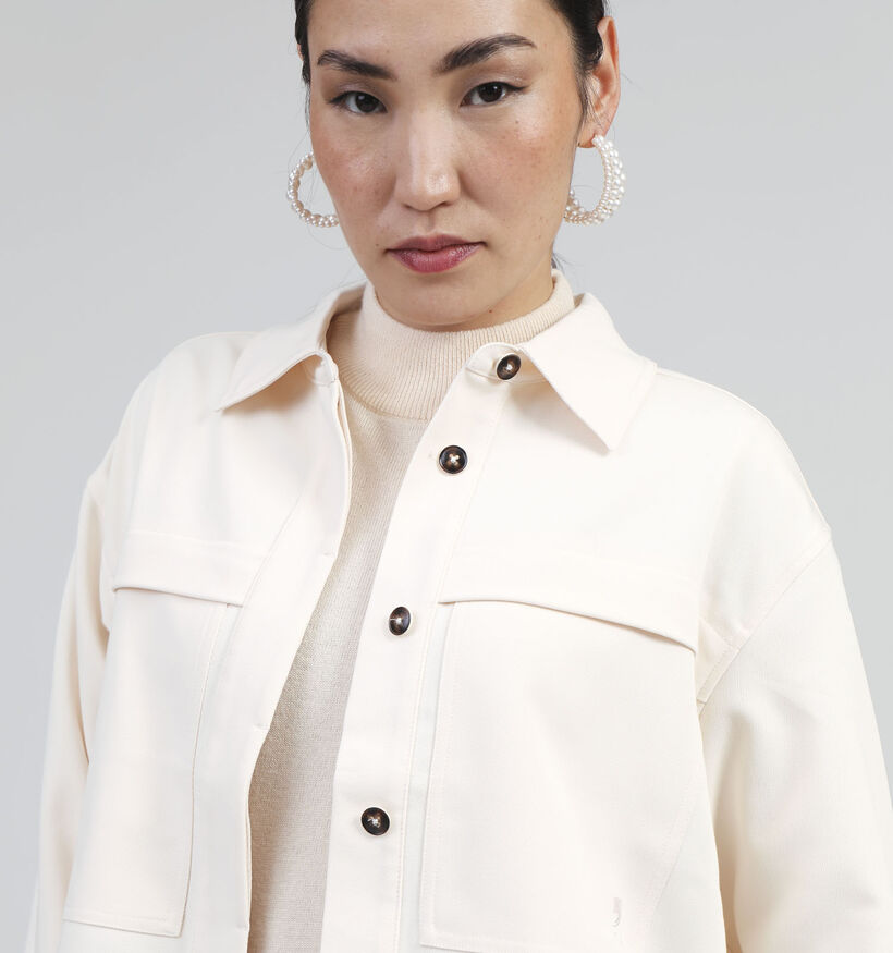 comma casual identity Veste courte en Écru pour femmes (348510)