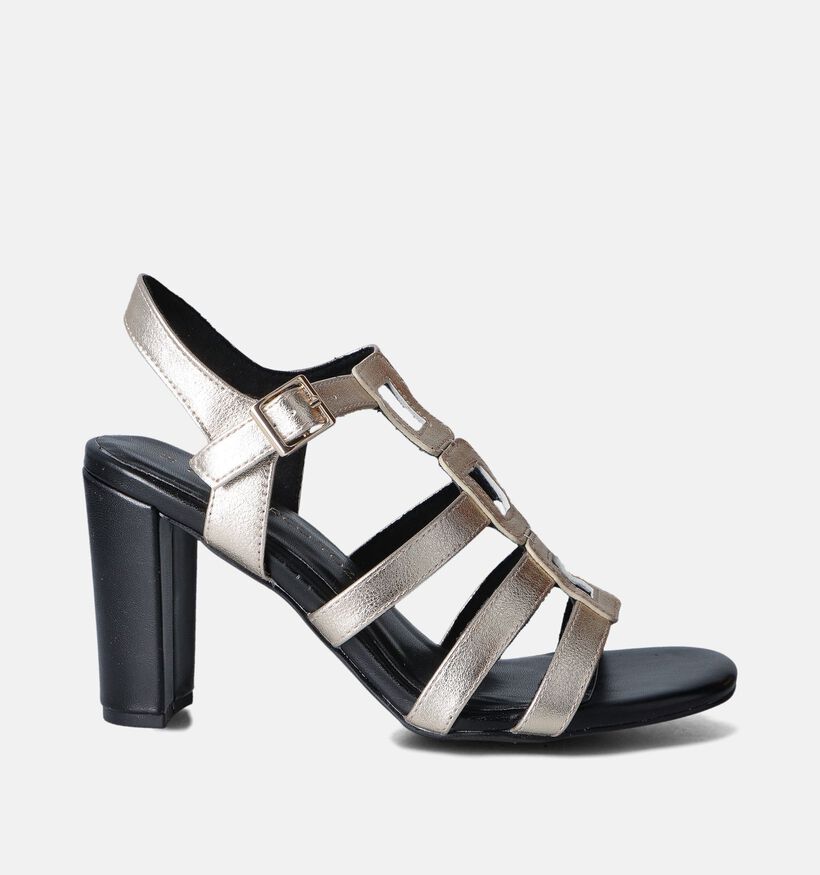 Marco Tozzi Sandales à talons en Or pour femmes (354222)
