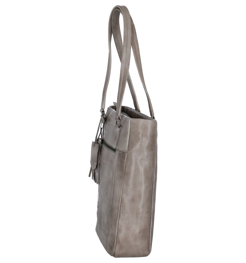 Taupe Shopper Burkely Noble Nova in leer (262518)