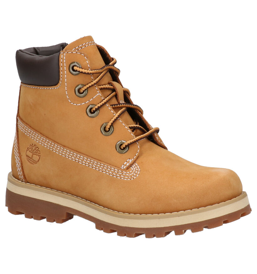Timberland Courma Kid 6 Inch Bottines en Naturel pour filles, garçons (345266) - pour semelles orthopédiques