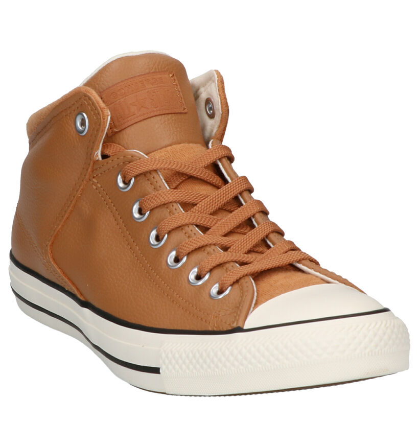 Converse AS High Street Grijze Sneakers in leer (252765)