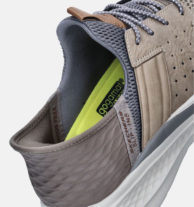 Skechers Slade Taupe Slip-ins voor heren (350327)